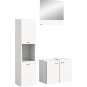 BOSTOZ Weißes Badezimmermöbel-Set - 3 Teile, Wandmontage möglich BOSTOZ Weißes Badezimmermöbel-Set - 3 Teile, Wandmontage möglich