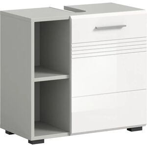Bílá koupelnová skříň Sconto - Úsporný design, Odolná vůči vlhkosti, Elegantní Bílá koupelnová skříň Sconto - Úsporný design, Odolná vůči vlhkosti, Elegantní
