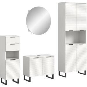 Sconto Weiße Badezimmer-Kombination - Komplett-Bad Sconto Weiße Badezimmer-Kombination - Komplett-Bad