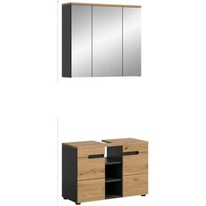 Meuble de salle de bain gris Sconto - Ensemble de salle de bain - Publicité Meuble de salle de bain gris Sconto - Ensemble de salle de bain - Publicité