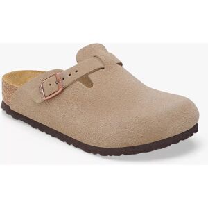 Birkenstock Kids Boston BS Suede Leather Slippers taupe Birkenstock Kids Boston BS Suede Leather Slippers taupe