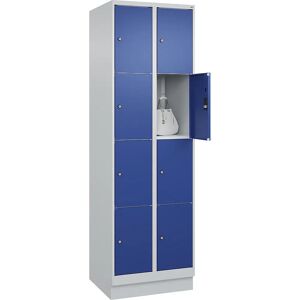 C+P Schließfachschrank - 8 Fächer, Lichtgrau / Enzianblau - Sicherer Stahlschrank C+P Schließfachschrank - 8 Fächer, Lichtgrau / Enzianblau - Sicherer Stahlschrank