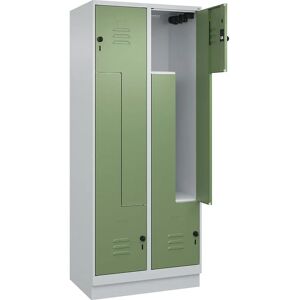 C+P Schließfach Z Classic PLUS - 2 Fächer, Hellgrau / Resedagrün C+P Schließfach Z Classic PLUS - 2 Fächer, Hellgrau / Resedagrün