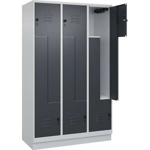 C+P Umkleide Z Classic PLUS - 3 Fächer, Grau C+P Umkleide Z Classic PLUS - 3 Fächer, Grau