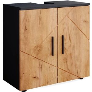 Meuble de salle de bain Vicco Irma - 60x59x30cm - Antracite/Oro power roble - Publicité Meuble de salle de bain Vicco Irma - 60x59x30cm - Antracite/Oro power roble - Publicité