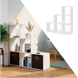 Estantería escalonada Vicco - Blanco - 105 x 107,5 cm Estantería escalonada Vicco - Blanco - 105 x 107,5 cm