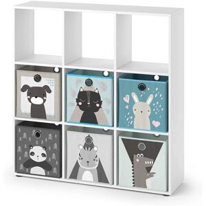 Libreria per bambini Vicco Nove - Bianco - 104x108 cm Libreria per bambini Vicco Nove - Bianco - 104x108 cm