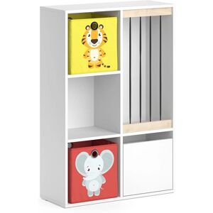 Estantería Luigi Vicco - Diseño infantil, 2 cajas plegables, Fácil de montar Estantería Luigi Vicco - Diseño infantil, 2 cajas plegables, Fácil de montar