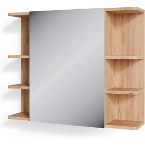 Vicco Fynn Miroir Armoire de bain - Chêne - 80x64cm - Publicité Vicco Fynn Miroir Armoire de bain - Chêne - 80x64cm - Publicité