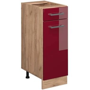 Gabinete base de cocina Vicco R-Line - Rojo Burdeos - 30cm Gabinete base de cocina Vicco R-Line - Rojo Burdeos - 30cm