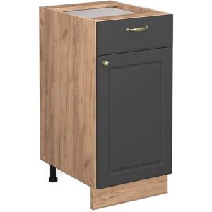 Vicco - Meuble bas de cuisine Fame-Line 40cm Chêne/Anthracite - Style cottage - Publicité Vicco - Meuble bas de cuisine Fame-Line 40cm Chêne/Anthracite - Style cottage - Publicité