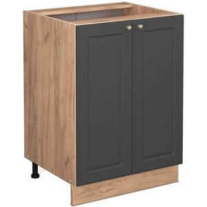 Vicco Modelo 60 cm Gabinete de cocina Fame-Line - Antracita-Oro Vicco Modelo 60 cm Gabinete de cocina Fame-Line - Antracita-Oro