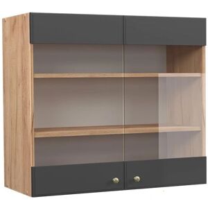 Vicco Modelo 80 cm Armario de Cocina de Cristal - Almacenamiento Moderno Vicco Modelo 80 cm Armario de Cocina de Cristal - Almacenamiento Moderno