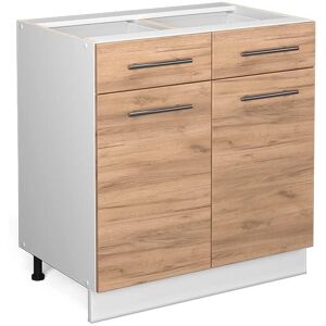 Vicco - Armoire de cuisine modulaire Fame-Line Chêne Doré 80cm - Publicité Vicco - Armoire de cuisine modulaire Fame-Line Chêne Doré 80cm - Publicité