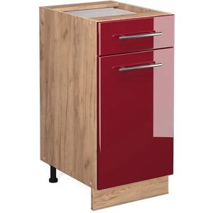 Vicco Modelo Fame-Line Alto Brillo Rojo Burdeos Mueble Bajo de Cocina - 40cm Vicco Modelo Fame-Line Alto Brillo Rojo Burdeos Mueble Bajo de Cocina - 40cm