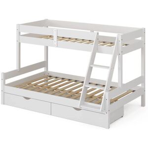 Cama a doble altura VitaliSpa Everest - Niños, Blanco, 120x200 / 80x200 cm Cama a doble altura VitaliSpa Everest - Niños, Blanco, 120x200 / 80x200 cm