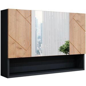 Armoire miroir de salle de bains Vicco Irma - Anthracite - Publicité Armoire miroir de salle de bains Vicco Irma - Anthracite - Publicité