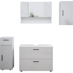 Conjunto de Muebles de Baño Vicco - Irma Blanco Alto Brillo 4 Piezas Conjunto de Muebles de Baño Vicco - Irma Blanco Alto Brillo 4 Piezas