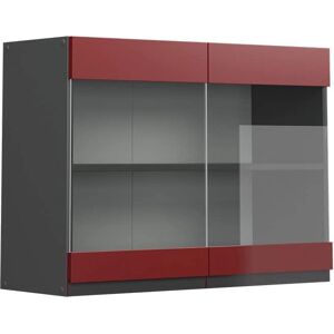 Armadio da Cucina in Vetro Alto a Forma di J Vicco - Tipo di Cucina Armadio da Cucina in Vetro Alto a Forma di J Vicco - Tipo di Cucina