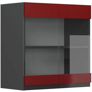 Vicco Modèle R-Line Armoire Murale en Verre 60cm - Anthracite et Rouge - Publicité Vicco Modèle R-Line Armoire Murale en Verre 60cm - Anthracite et Rouge - Publicité
