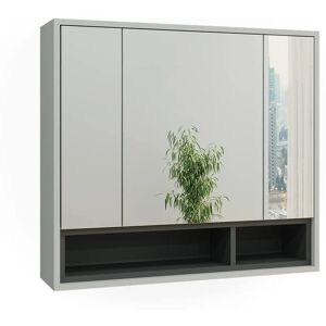 Vicco Armario con espejo para baño Beatrice - Antracita Gabinete de baño Vicco Armario con espejo para baño Beatrice - Antracita Gabinete de baño