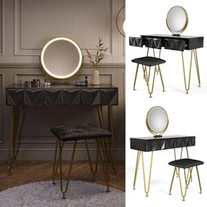 Vicco Ruby Schminktisch - LED-Spiegel, 3 Schubladen, 100cm Vicco Ruby Schminktisch - LED-Spiegel, 3 Schubladen, 100cm