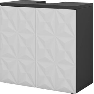 Meuble de salle de bain Vicco Edge - Noir/Blanc - 60x57 cm - Publicité Meuble de salle de bain Vicco Edge - Noir/Blanc - 60x57 cm - Publicité