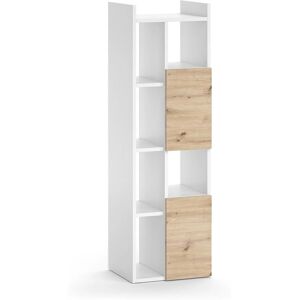 Armario de baño Vicco Alf - Blanco/Roble - 36x117cm Armario de baño Vicco Alf - Blanco/Roble - 36x117cm