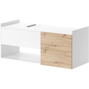 Vicco Mueble de baño Alf - 105cm Blanco con 2 cajones Vicco Mueble de baño Alf - 105cm Blanco con 2 cajones