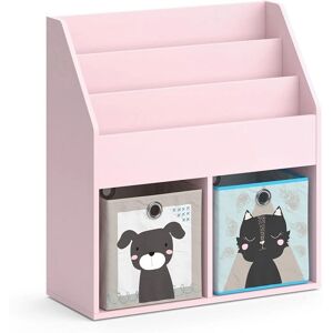 Étagère enfant Vicco Luigi - Rose - 72x79cm - 2 boîtes pliables - Publicité Étagère enfant Vicco Luigi - Rose - 72x79cm - 2 boîtes pliables - Publicité