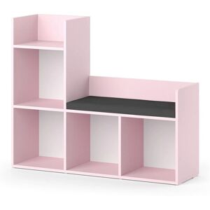 Estantería infantil Vicco Luigi - Rosa - Diseño apto para niños, Cajas plegables, 107,2 x 88,6 cm Estantería infantil Vicco Luigi - Rosa - Diseño apto para niños, Cajas plegables, 107,2 x 88,6 cm