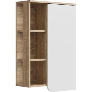 Vicco - Armario de baño - Sonoma/Blanco - 50x75 cm - Almacenamiento Vicco - Armario de baño - Sonoma/Blanco - 50x75 cm - Almacenamiento