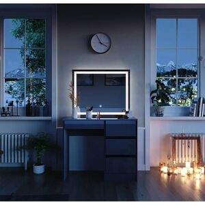 Coiffeuse Vicco Sherry en Antracit laqué brillant avec Miroir LED - Publicité Coiffeuse Vicco Sherry en Antracit laqué brillant avec Miroir LED - Publicité