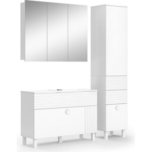 Conjunto de muebles de baño Vicco - Blanco, 3 piezas Conjunto de muebles de baño Vicco - Blanco, 3 piezas