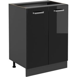 Vicco Modèle R-Line Meuble Bas de Cuisine - Noir brillant intense - 60cm - Publicité Vicco Modèle R-Line Meuble Bas de Cuisine - Noir brillant intense - 60cm - Publicité