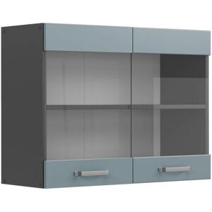 Armoire de Cuisine Vicco - Gris Bleuté - 80cm - Publicité Armoire de Cuisine Vicco - Gris Bleuté - 80cm - Publicité