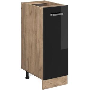 Armario de farmacia Vicco R-Line - Gabinete de medicinas - Negro brillo intenso - 30cm de ancho Armario de farmacia Vicco R-Line - Gabinete de medicinas - Negro brillo intenso - 30cm de ancho
