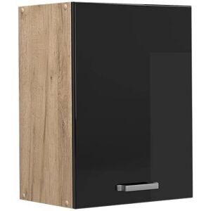 Armoire Murale R-Line Vicco Laqué Noir Brillant - Cuisine - Publicité Armoire Murale R-Line Vicco Laqué Noir Brillant - Cuisine - Publicité