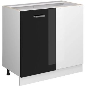 Armario Esquina R-Line Vicco - Negro Brillo - 86cm - Almacenamiento de Cocina Armario Esquina R-Line Vicco - Negro Brillo - 86cm - Almacenamiento de Cocina