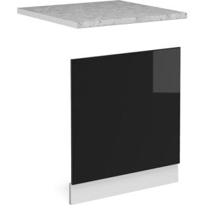 Vicco R-Line Küchenpaneel - Hochglanz Schwarz - 60cm - Küchenpanel Vicco R-Line Küchenpaneel - Hochglanz Schwarz - 60cm - Küchenpanel