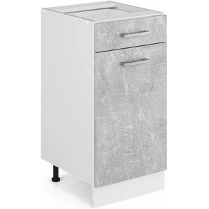 Vicco Meuble bas universel R-Line - Béton/Blanc - 40cm - Publicité Vicco Meuble bas universel R-Line - Béton/Blanc - 40cm - Publicité