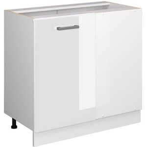 Vicco Armario Esquinero Universal R-Line - 86cm Blanco Alto Brillo - Almacenamiento en Esquina Vicco Armario Esquinero Universal R-Line - 86cm Blanco Alto Brillo - Almacenamiento en Esquina