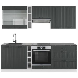 Vicco - Mueble de cocina Fame-Line Antracita - 235cm Vicco - Mueble de cocina Fame-Line Antracita - 235cm