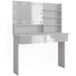 Vicco - Mesita de maquillaje blanca de 120cm con LED Vicco - Mesita de maquillaje blanca de 120cm con LED