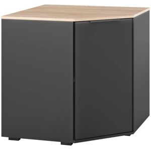 Aparador Betti - Antracita, 78x78 cm, 1 puerta - Armario Aparador Betti - Antracita, 78x78 cm, 1 puerta - Armario