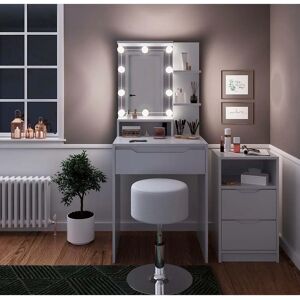 Vicco Tocador Ruben - Luz LED, Blanco, Moderno Vicco Tocador Ruben - Luz LED, Blanco, Moderno