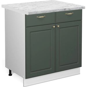 Gabinete base de cocina Vicco Fame-Line - 80cm, Verde dorado, Mármol Gabinete base de cocina Vicco Fame-Line - 80cm, Verde dorado, Mármol
