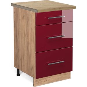 Vicco Modelo ET Roble Frontal Alto Brillo - Mueble Bajo Cocina Vicco Modelo ET Roble Frontal Alto Brillo - Mueble Bajo Cocina