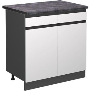 Gabinete de Cocina Vicco Blanco/Antracita 80cm R-Line - Muebles de Cocina Gabinete de Cocina Vicco Blanco/Antracita 80cm R-Line - Muebles de Cocina