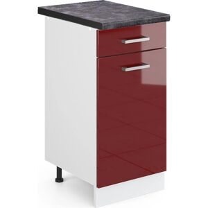 Gabinete de cocina Vicco R-Line - Rojo Burdeos, Blanco, Antracita Gabinete de cocina Vicco R-Line - Rojo Burdeos, Blanco, Antracita